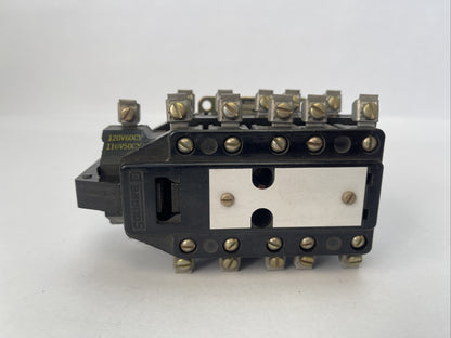 SQUARE D 8501 D082-S3 RELAY 600VAC 10AMP 690VA SERIES B COIL 120V 60CY 110V 50CY