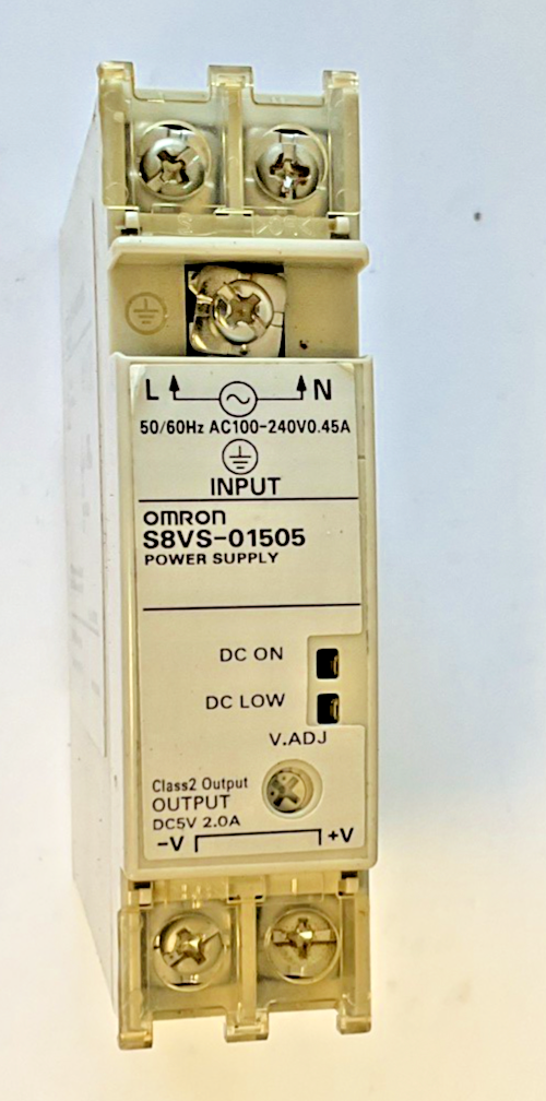 OMRON S8VS-01505 / ED2 POWER SUPPLY 5VDC 2.0A 50/60HZ