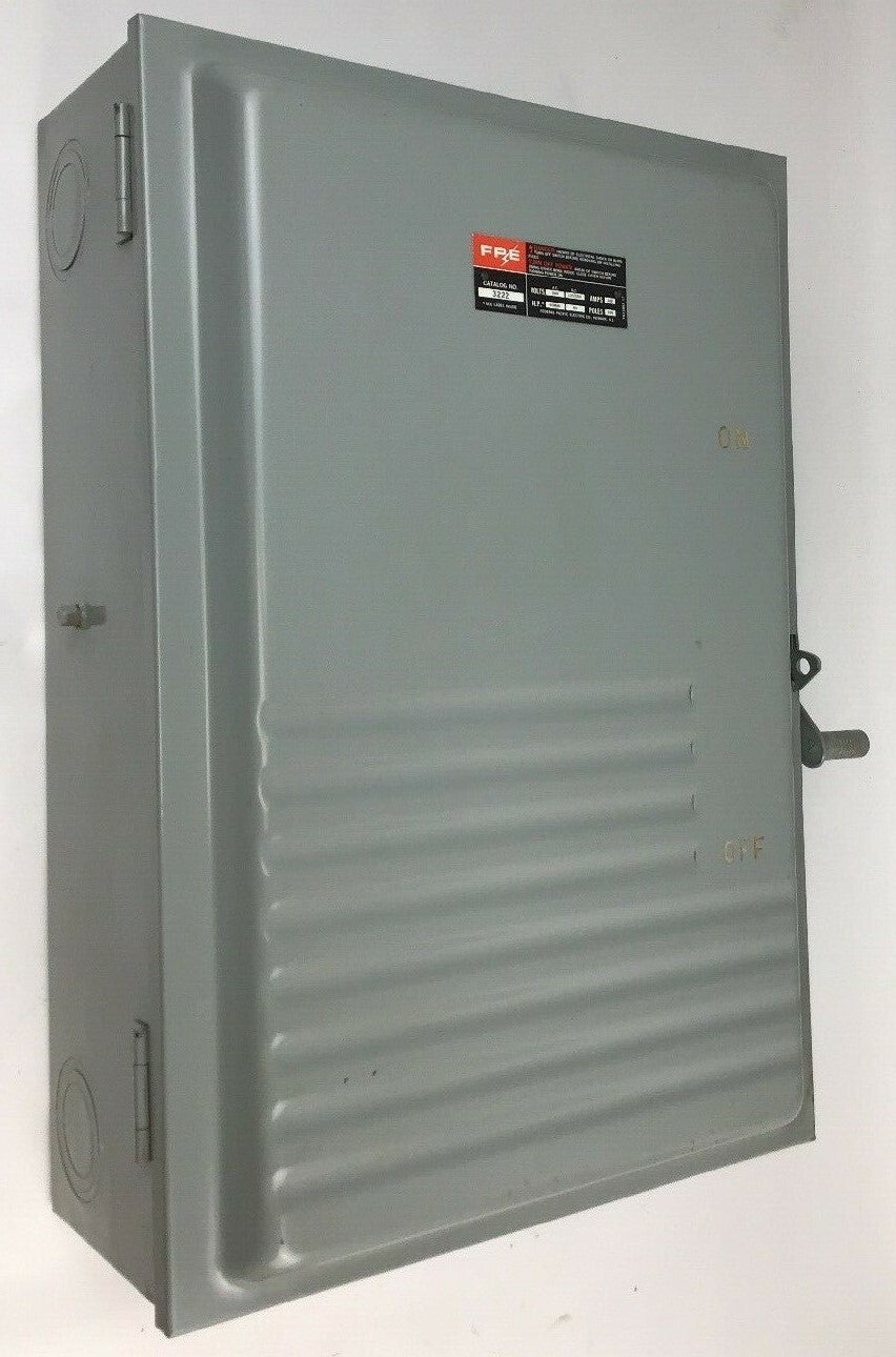 FEDERAL PACIFIC GENERAL DUTY SAFETY SWITCH 3222 200AMP 240VAC/250VDC