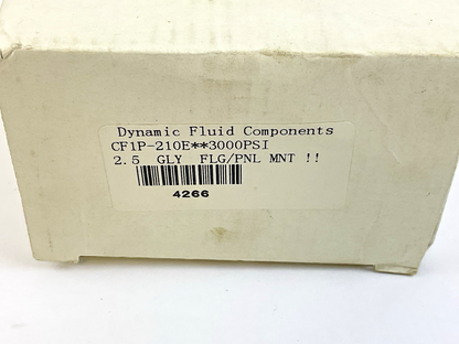 DFC CF1P-210E DYNAMIC PRESSURE GAUGE 2.5" FACE 0-3000PSI PRESSURE RANGE