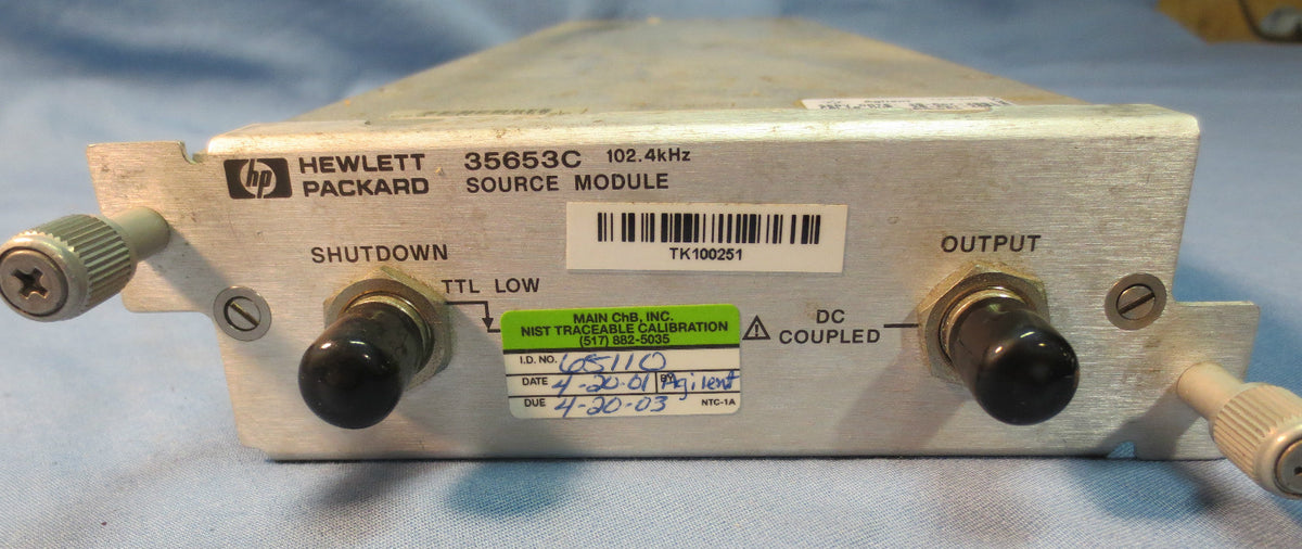 HP HEWLETT PACKARD 35653C SOURCE MODULE