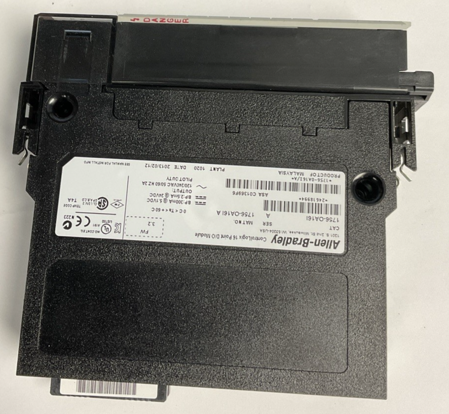 ALLEN BRADLEY 1756-OA16I CONTROLLOGIX 16 POINT D/O MODULE 24VDC 240VAC