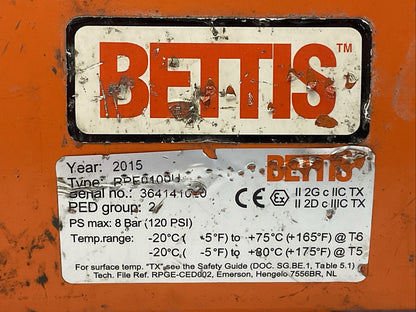 BETTIS RPE0100U PNUEMATIC VALVE 8Bar 120PSI
