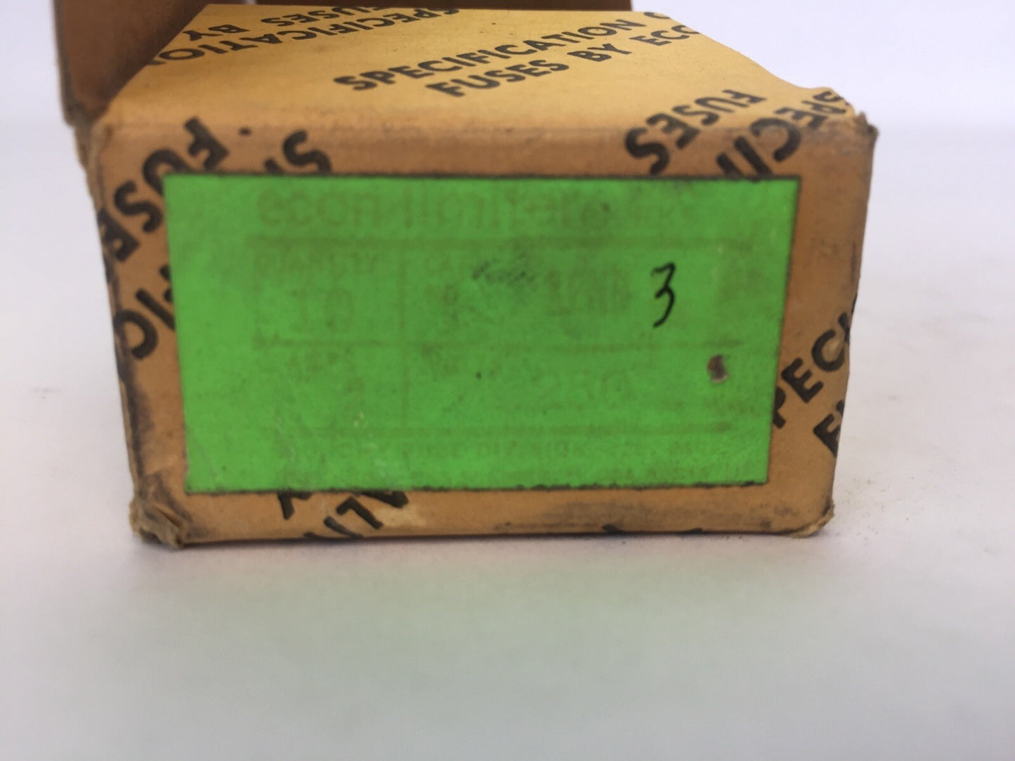 ECONOMY LENR 3 ECON-LIMITER CLASS RK5 FUSE 250VAC 3AMP (BOX OF 10)