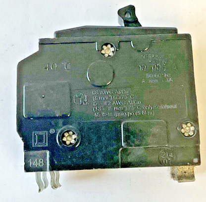 SQUARE D QO250 CIRCUIT BREAKER 50A 2POLE 10KA 120/240VAC