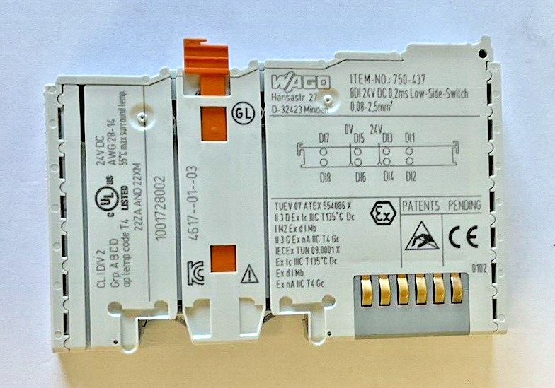 WAGO 750-437 DIGITAL INPUT 24VDC