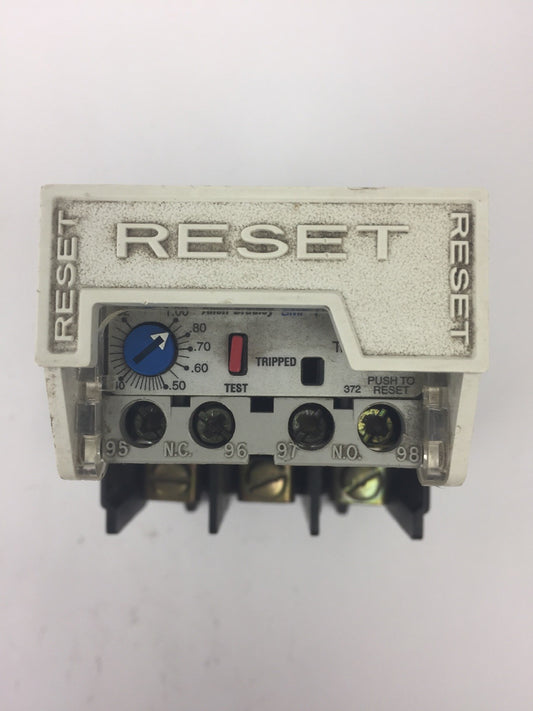 ALLEN BRADELY 592-A2CA OVERLOAD RELAY SER A CURRENT RANGE .32-1.0A TRIP CLASS 20