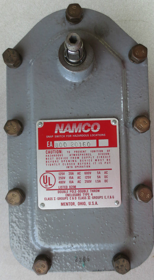 NAMCO EA800-20160 SNAP SWITCH for HAZARDOUS LOCATIONS - NEW SURPLUS