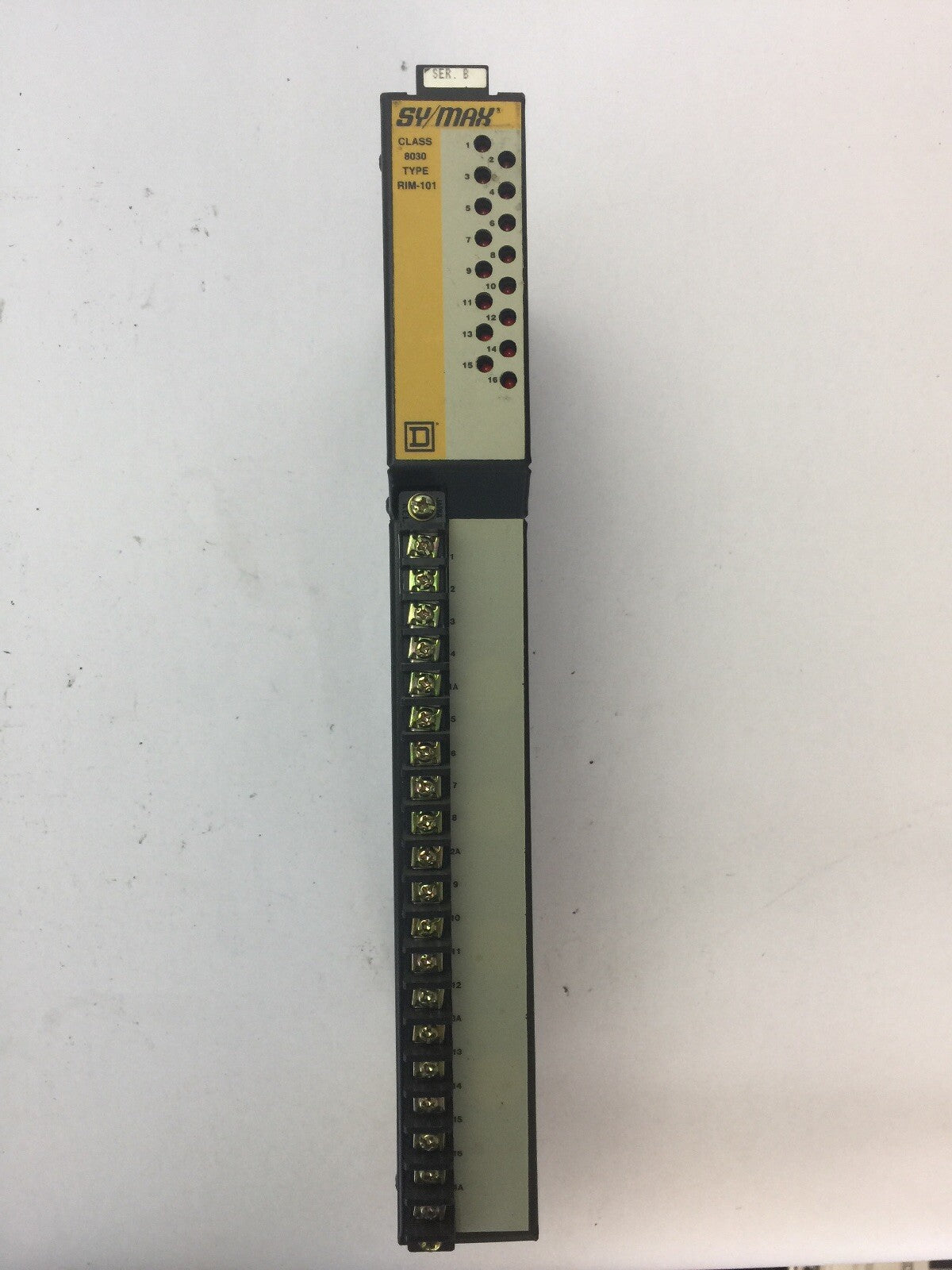 SQUARE D SY/MAX 8030 RIM-101 INPUT MODULE SER B 120V AC/DC