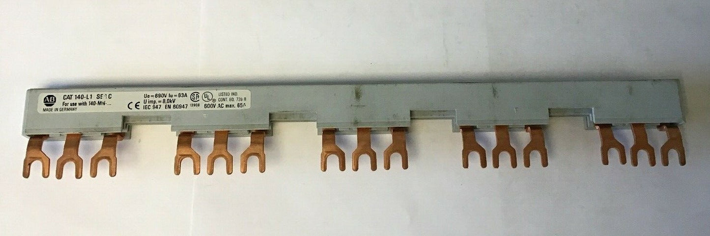 ALLEN BRADLEY 140-L1 SER.C 600VAC 65AMP TERMINAL LINKS***LOTOF2***