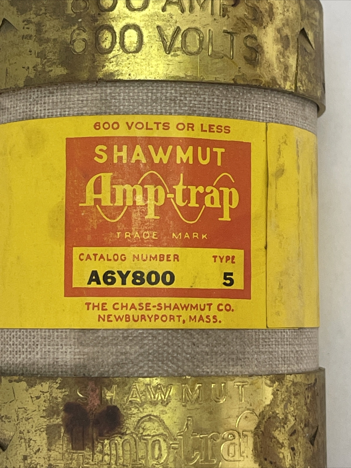 SHAWMUT A6Y800 AMP-TRAP FUSE 8000A 600VAC TYPE 5