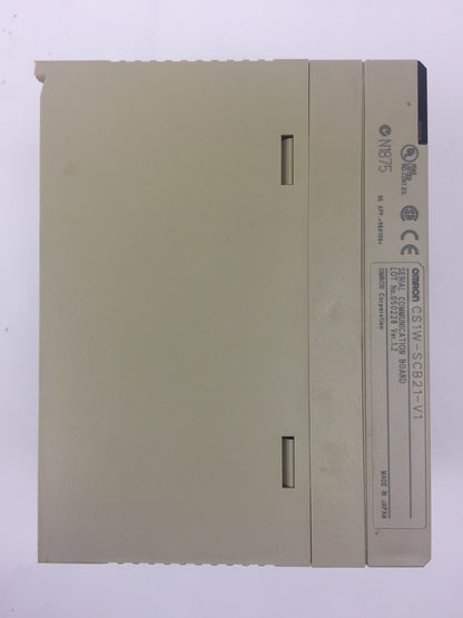 OMRON SYSMAC CS1G-CPU42H CPU UNIT / MODULE + CS1W-SCB21-V1 SERIAL COMM. BOARD