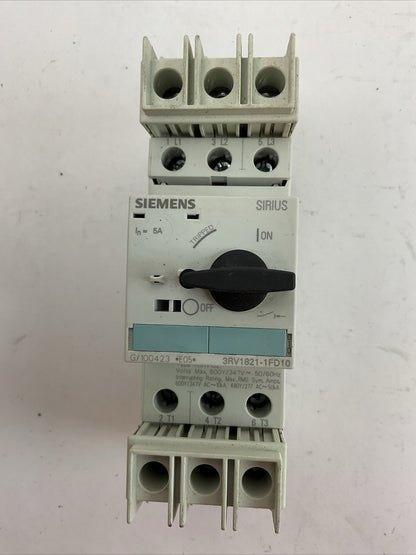 SIEMENS 3RV1821-1FD10 COMBINATION MOTOR CONTROL 5A