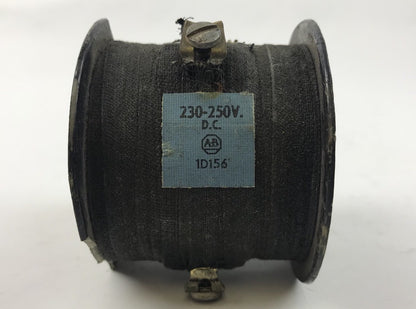 Allen Bradley 1D156 Coil New 230-250 V D.C. Damage.