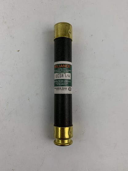 Brush Reliance Time-Delay Dual-Element ECSR1/4 1/4A 600V Fuse "Lot of 10"