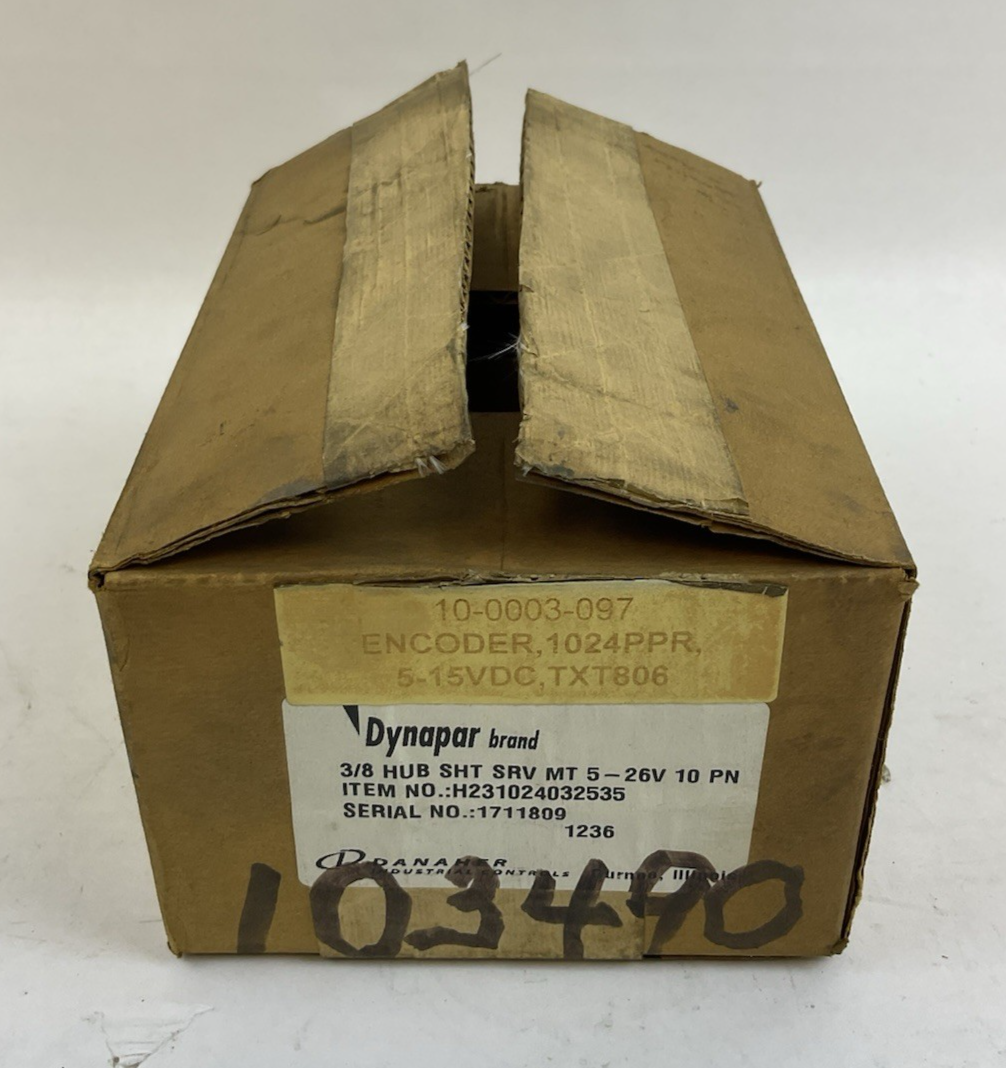 DYNAPAR 3/8” HUB SHT SRV MT5-26V 10 PN H231024032535 ROTARY ENCODER