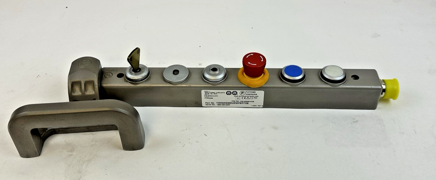 FORTRESS INTERLOCK 24V THHGNSMDUEMP6P7Q9 SAFETY SWITCH W/ KEY & Handle Actuator
