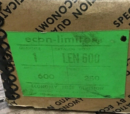 ECONOMY LEN600 ECON-LIMITER FUSE 600A 250VAC ***LOTOF2***