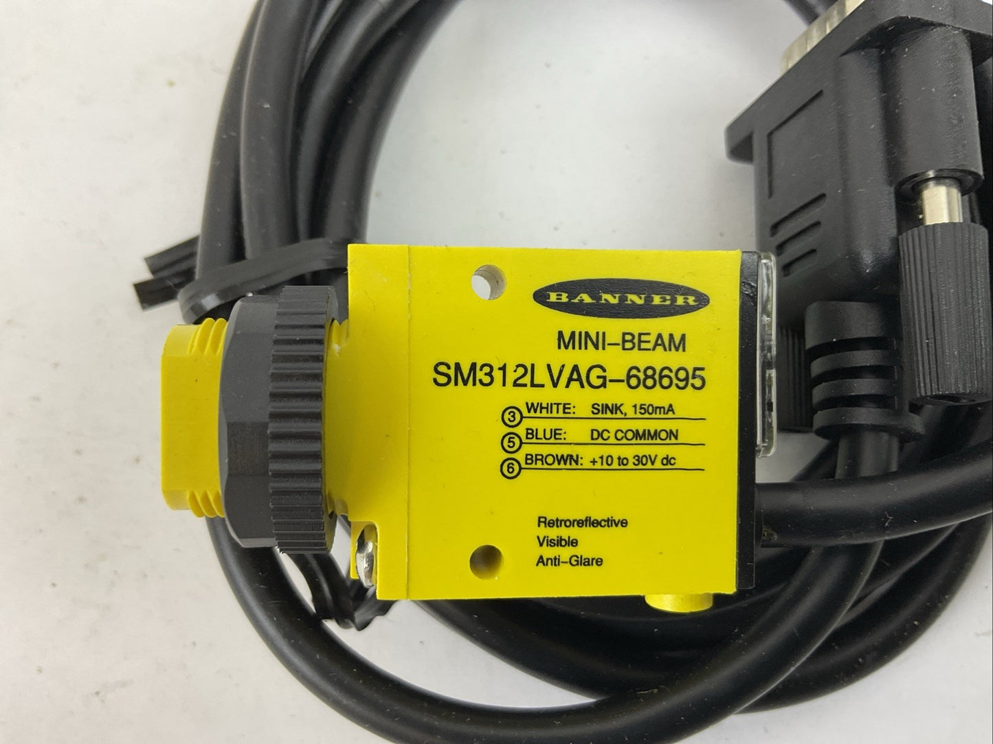 BANNER SM312LVAG-68695 MINI-BEAM SENSOR 30VDC
