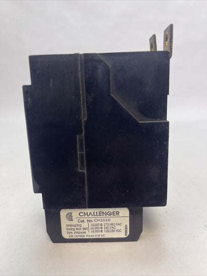 CHALLENGER CH2020 CIRCUIT BREAKER 20AMP 2POLE 277/480VAC 125/250VDC