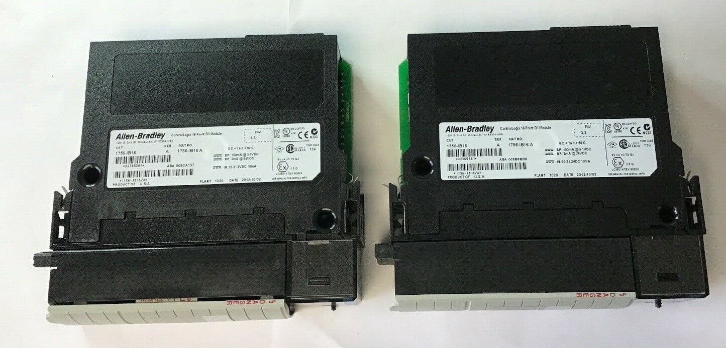 ALLEN BRADLEY 1756-IB16 SER.A 16POINT D/I MODULE FW3.3 24VDC ***LOTOF2***