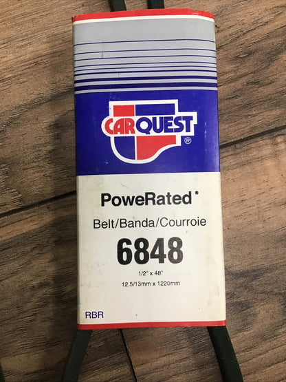 CARQUEST 6848 POWERATED BELT 1/2"X48" 12.5/13MMX1220MM  ****LOTOF2****