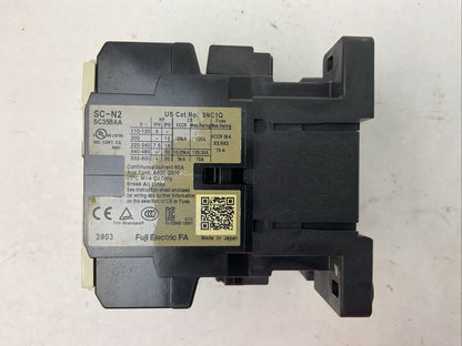 FUJI SC-N2 SC35BAA CONTACTOR 3NC1 600VAC 3PH 30HP 60A COIL 220-240V 60HZ