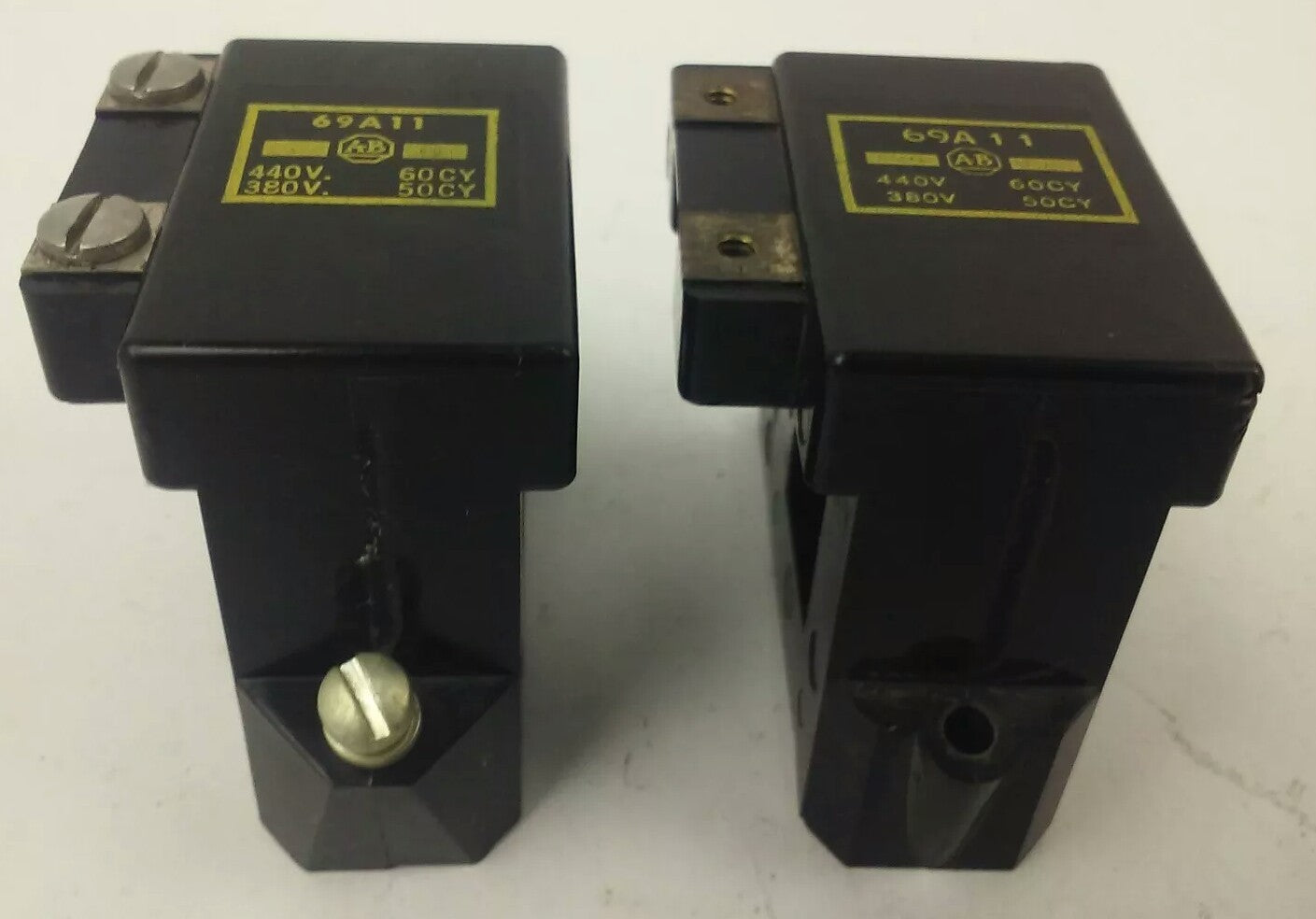 ALLEN BRADLEY 69A11, COIL, 440V @ 60HZ, 380V @ 50HZ,SIZE 00, SER. K, LOT OF 2