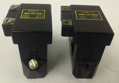 ALLEN BRADLEY 69A11, COIL, 440V @ 60HZ, 380V @ 50HZ,SIZE 00, SER. K, LOT OF 2