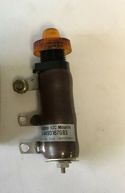 WESTINGHOUSE 449D187G83 TYPE EZC MINALITE 125V AMBER LENS