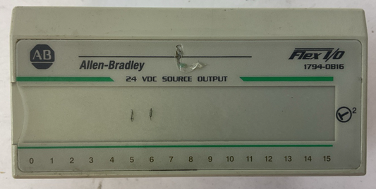 ALLEN BRADLEY 1794-OB16 SER A REV A01 24VDC SOURCE OUTPUT MODULE