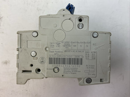 ALLEN BRADLEY 1492-SPM3C500 SER D 480Y/277VAC 50AMP 3POLE