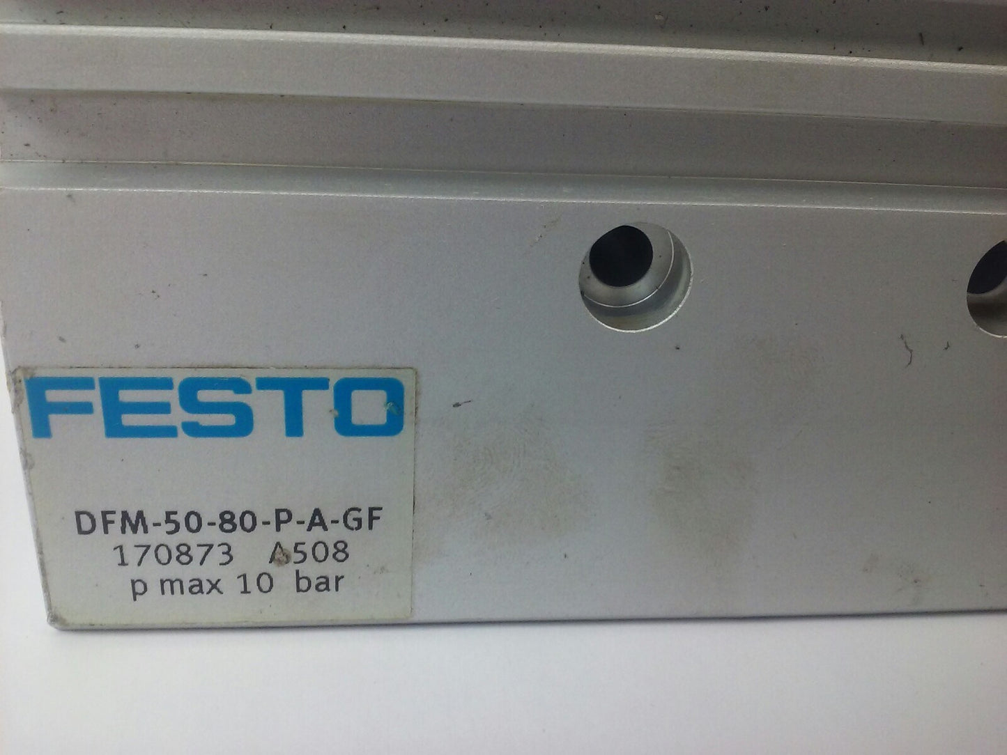 FESTO DFM-50-80-P-A-GF AIR CYLINDER DFM-50-80, PMAX= 10BAR, DFM5080PAGF