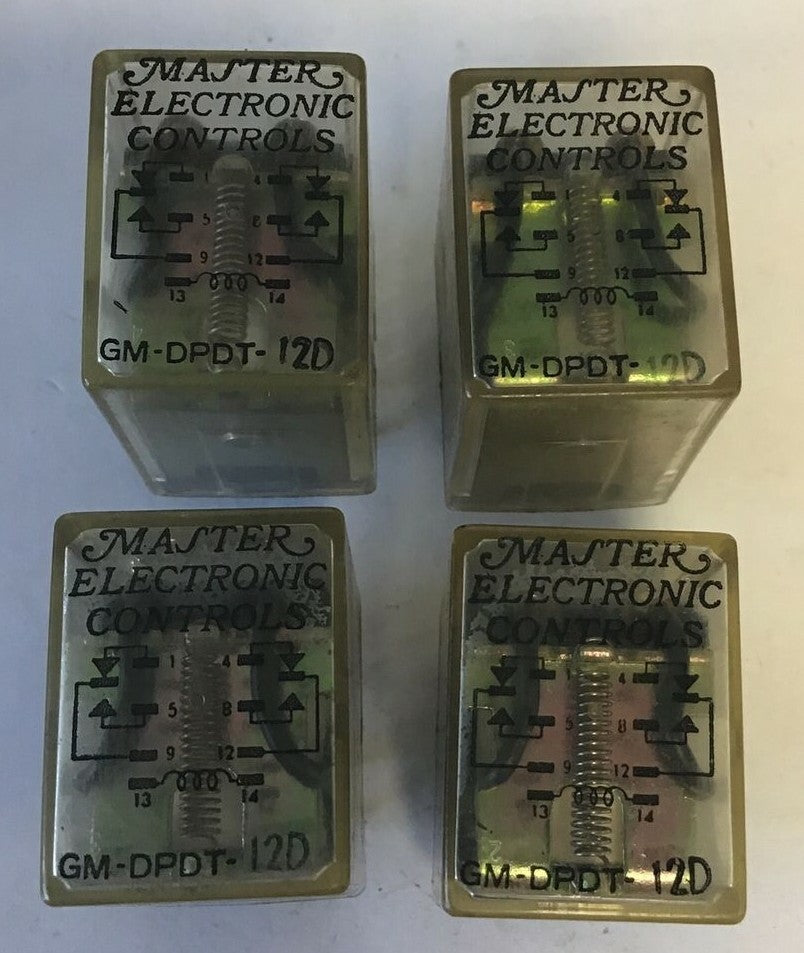 MASTER ELECTRONICS GM-DPDT-12D RELAY 24VAC***LOTOF4***