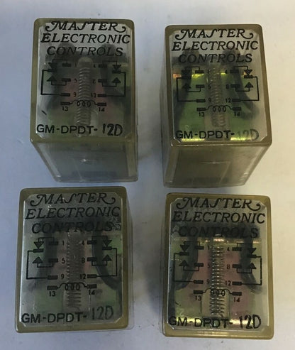 MASTER ELECTRONICS GM-DPDT-12D RELAY 24VAC***LOTOF4***