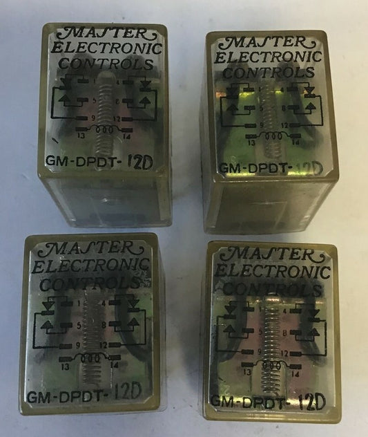 MASTER ELECTRONICS GM-DPDT-12D RELAY 24VAC***LOTOF4***