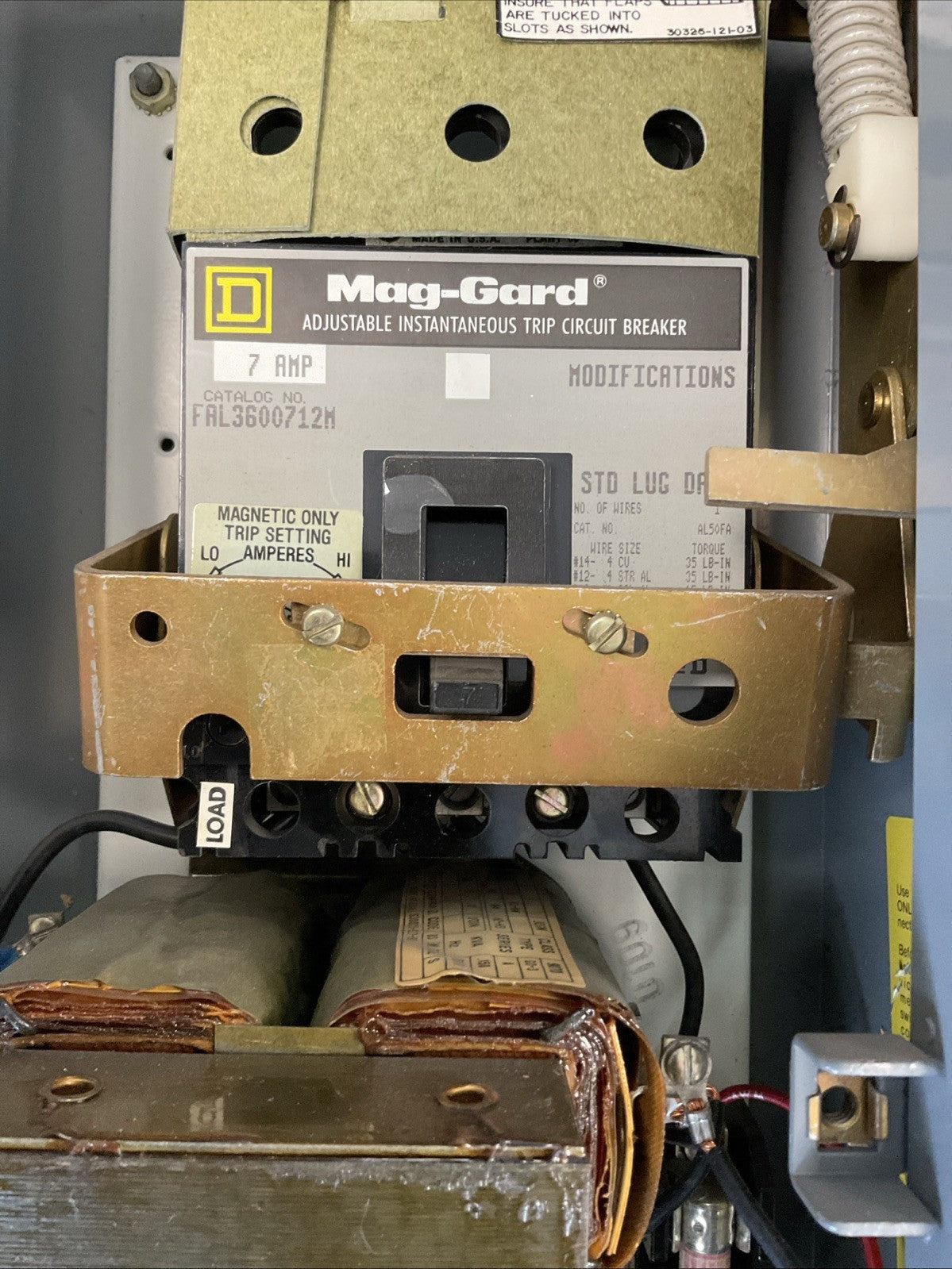 SQUARE D 8539 SBG42 SER D SIZE 0 COMBO STARTER 7AMP COIL 120V 60HZ