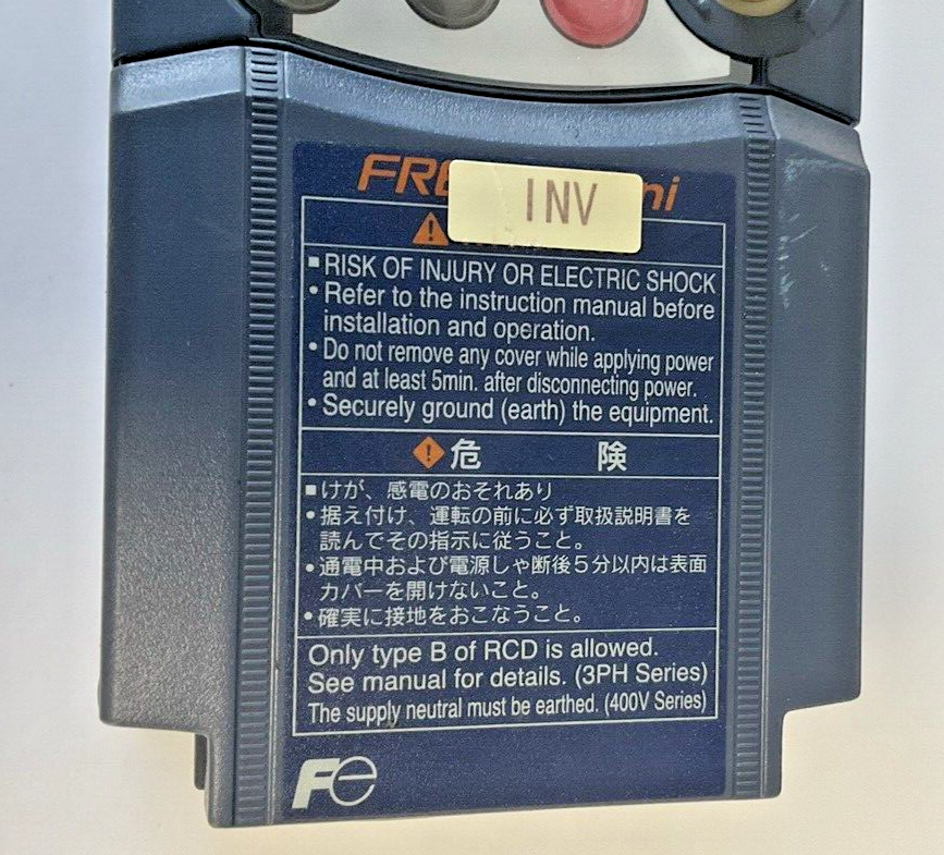 FUJI ELECTRIC FRN0.2C1S-2J MINI INVERTER 3PH 240V 50/60HZ 1.8A