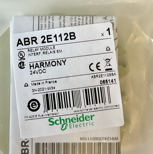 SCHNEIDER ELECTRIC ABR 2E116F RELAY MODULE 125VAC/DC 120..127V 60HZ