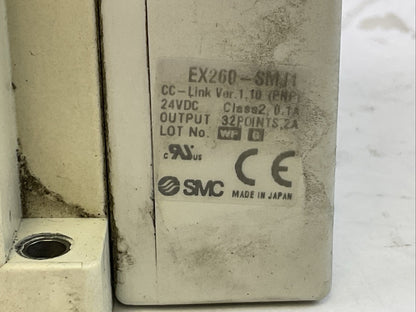 SMC EX260-SMJ1 CC-LINK 24VDC (6)SY3300-5U1 (9)SY3A00-5U1 SOLENOID VALVES