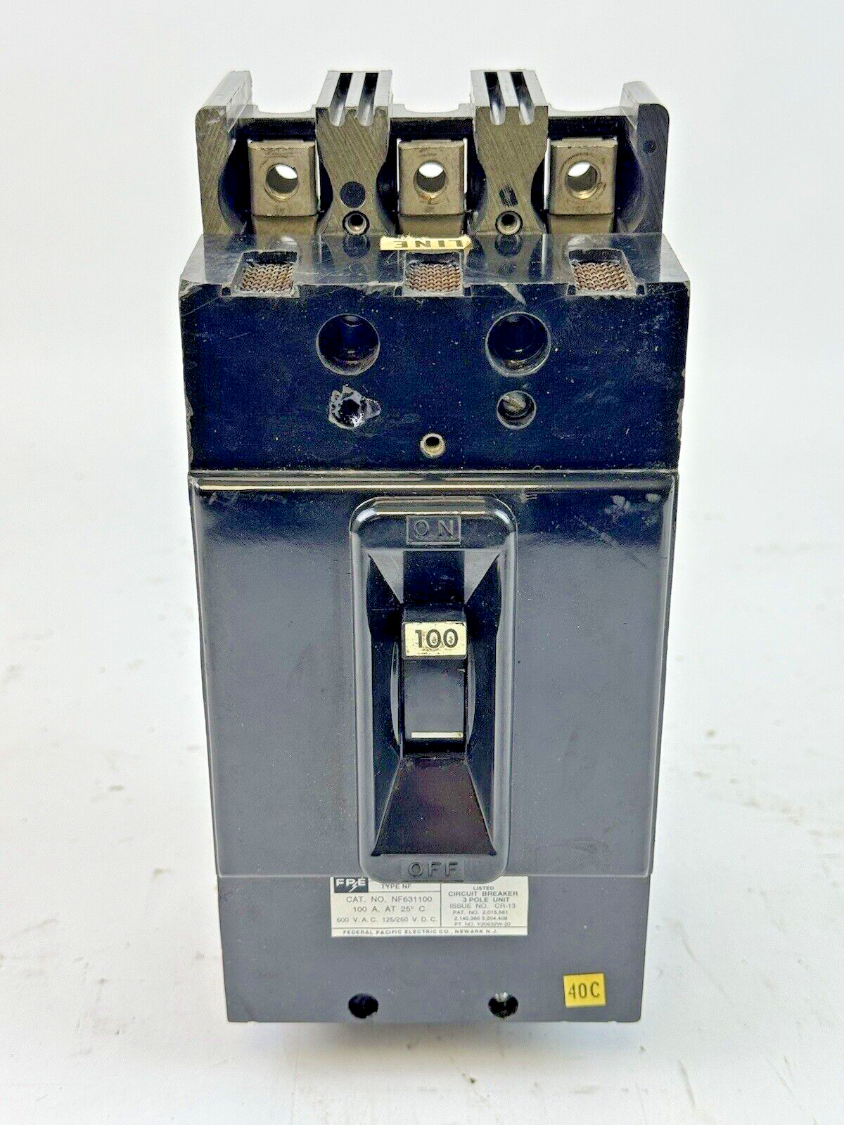 FEDERAL PACIFIC / FPE - NF631100 - CIRCUIT BREAKER - 3 POLE/600VAC/100A - NEW***