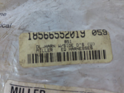 MILLER 851 / 18566552019 UNIVERSAL NYLON DURAFLEX HARNESS - NEW SURPLUS