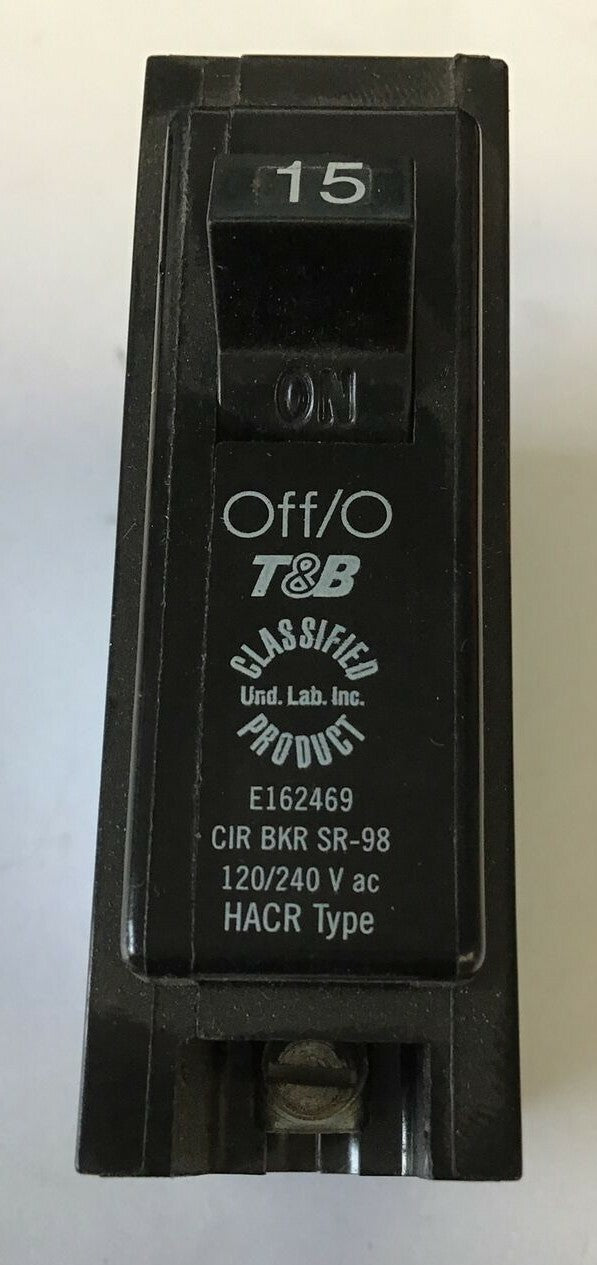 THOMAS  & BETTS TB115C CIRCUIT BREAKER 120/240VAC 15A  1POLE