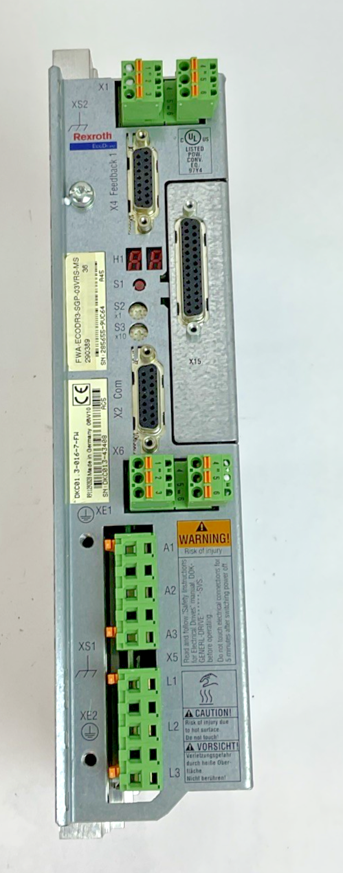 REXROTH DKCXX.3-016-7 INDRAMAT DRIVE 480V 400HZ