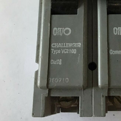 CHALLENGER TYPE VC2100 CIRCUIT BREAKER 120/240VAC HACR