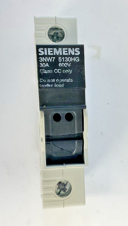 SIEMENS 3NW7 5130HG FUSE HOLDER 30A 600VAC/DC