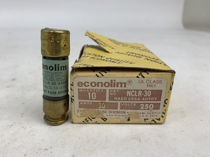 Economy Fuse Econolim NCLR 30 30A 250V Fuse "Lot of 10"