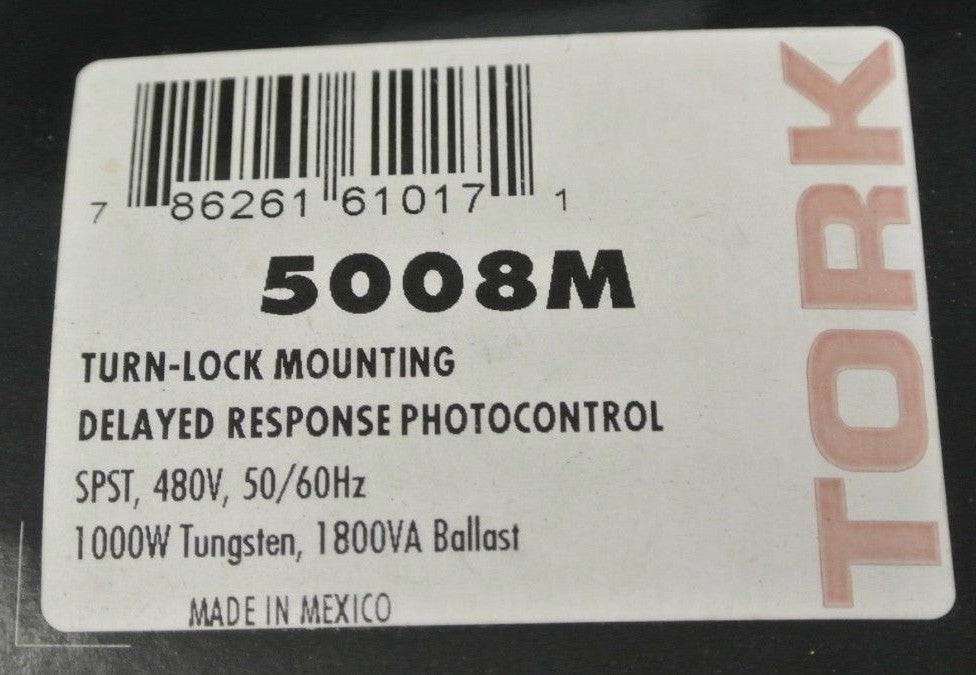 TORK 5008M PHOTOCONTROL / PHOTOELECTRIC SWITCH / 480VAC / NEW SURPLUS