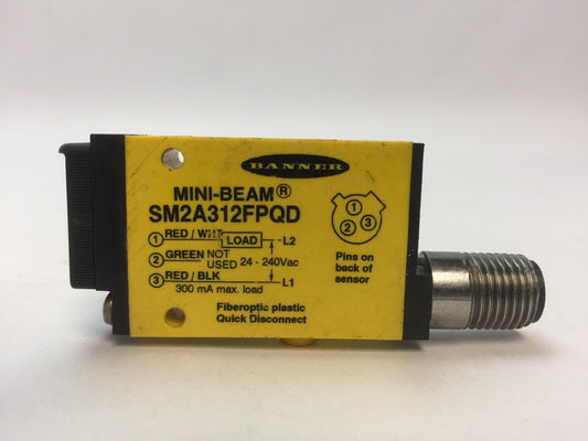 BANNER SM2A312FPQD PHOTOELECTRIC SENSOR
