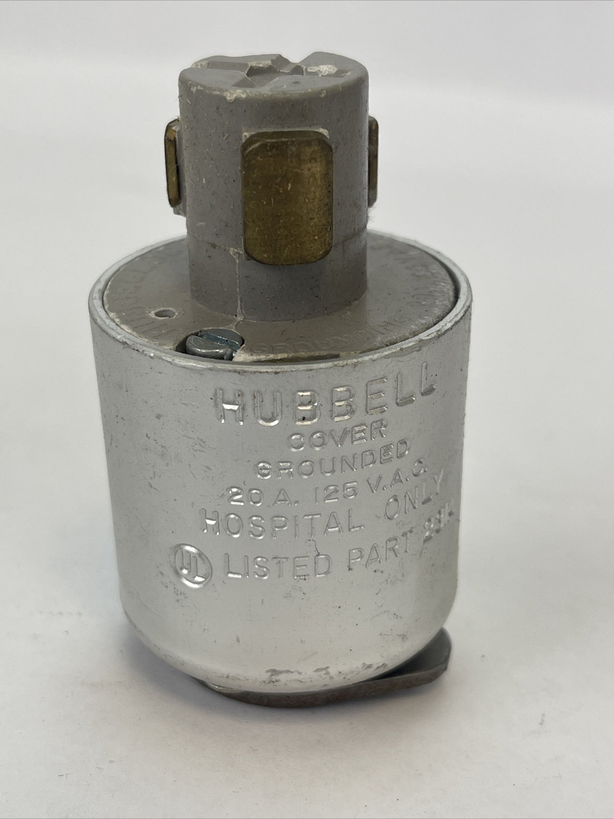 HUBBELL 23004-HG HOSPITAL HUBBELLOCK GROUNDING PLUG 20A 125VAC CORD GRIP RANGE